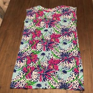Lilly Pulitzer cotton dress with gold accents
